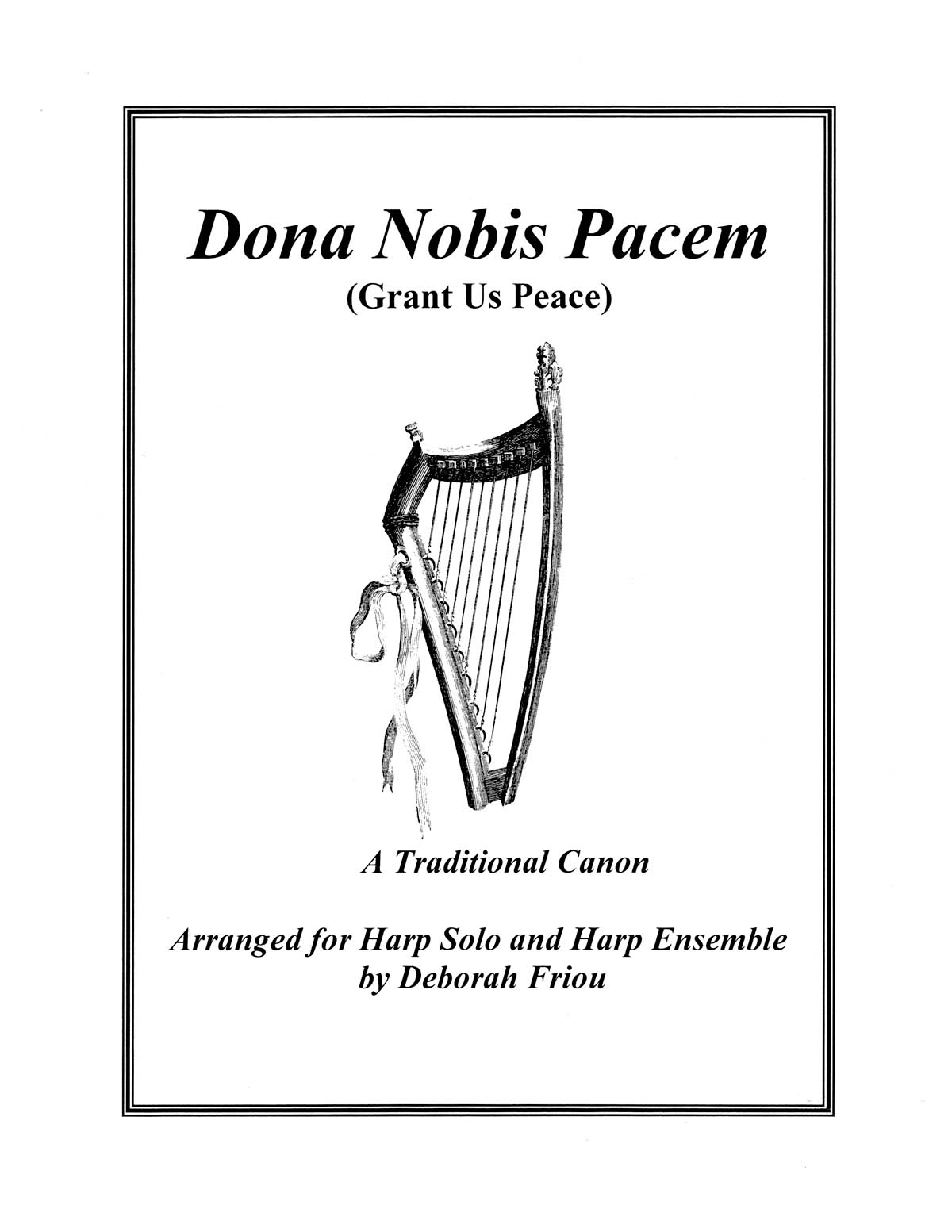 Dona Nobis Pacem - noty pro harfu