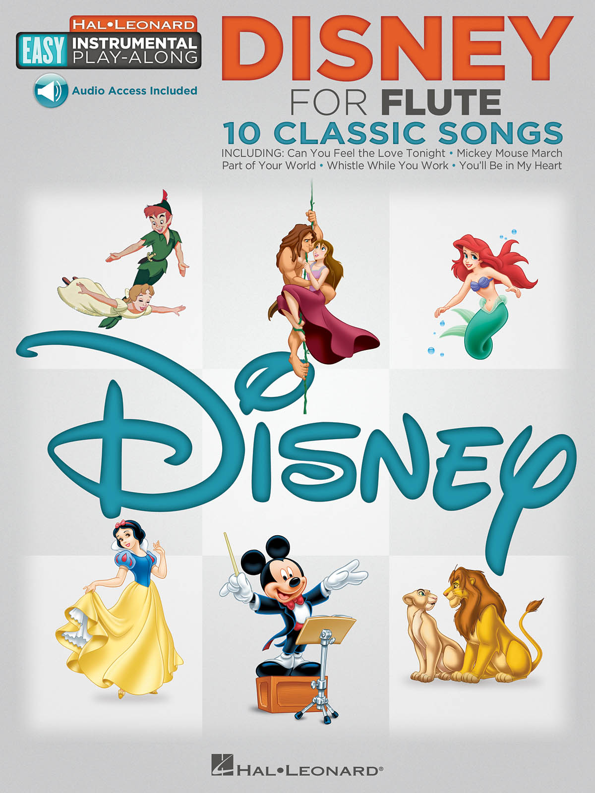 Disney - Flute - Book with Online Audio Tracks - sólové skladby pro příčnou flétnu