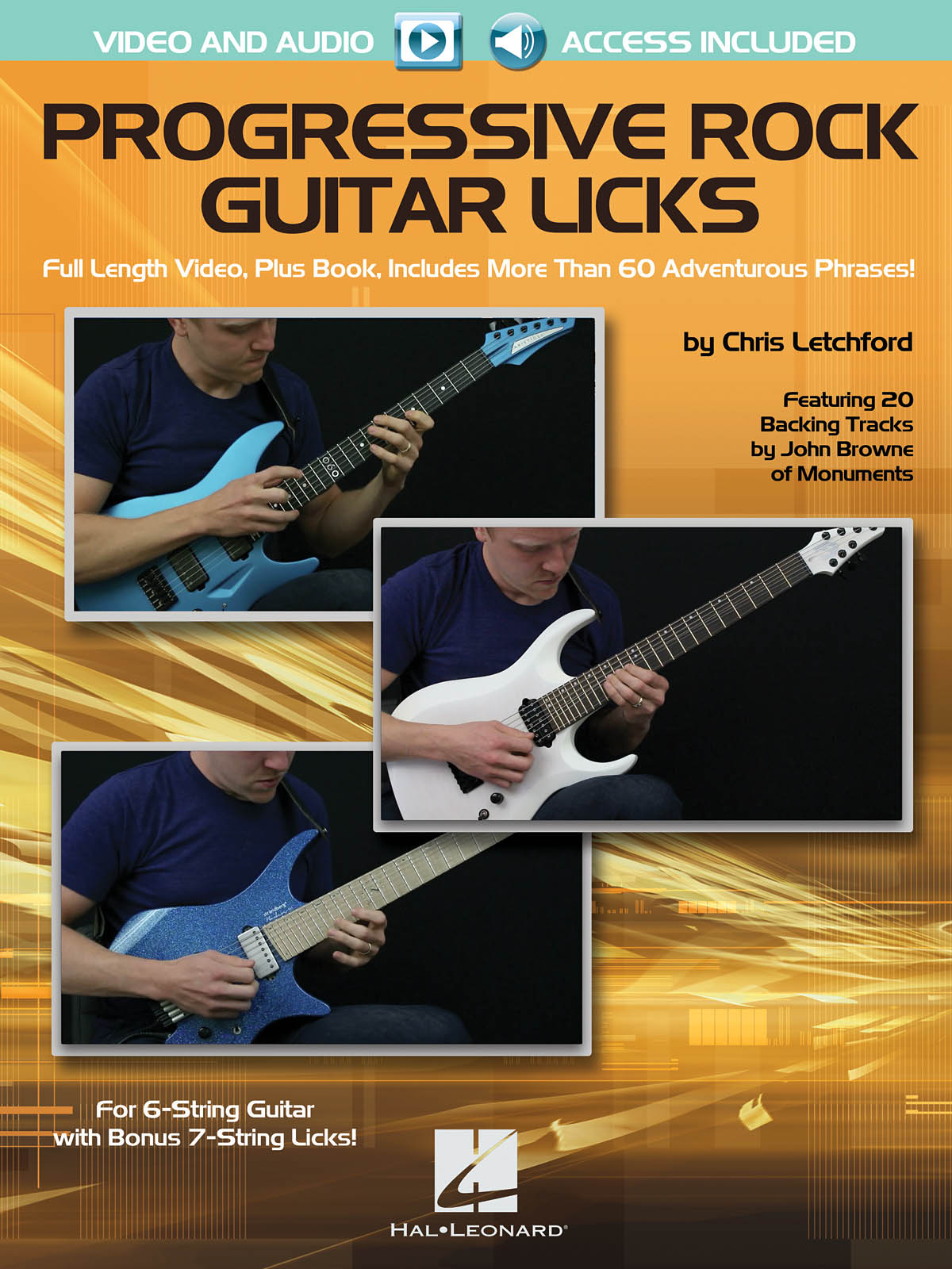 Progressive Rock Guitar Licks - Featuring 20 Backing Tracks by John Browne of Monuments - pro kytaru