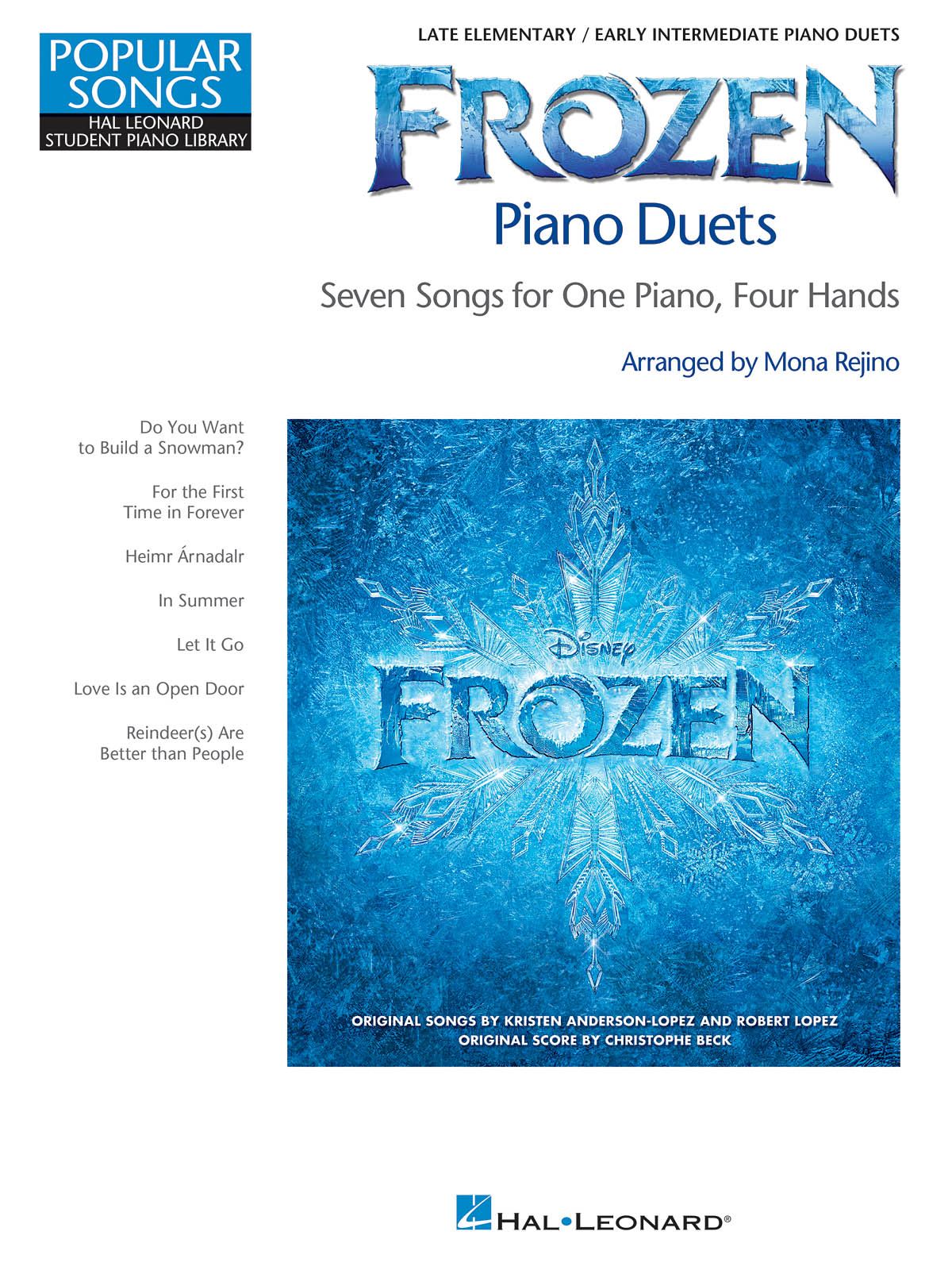 Frozen Ledové království Piano Duets - Popular Songs Series