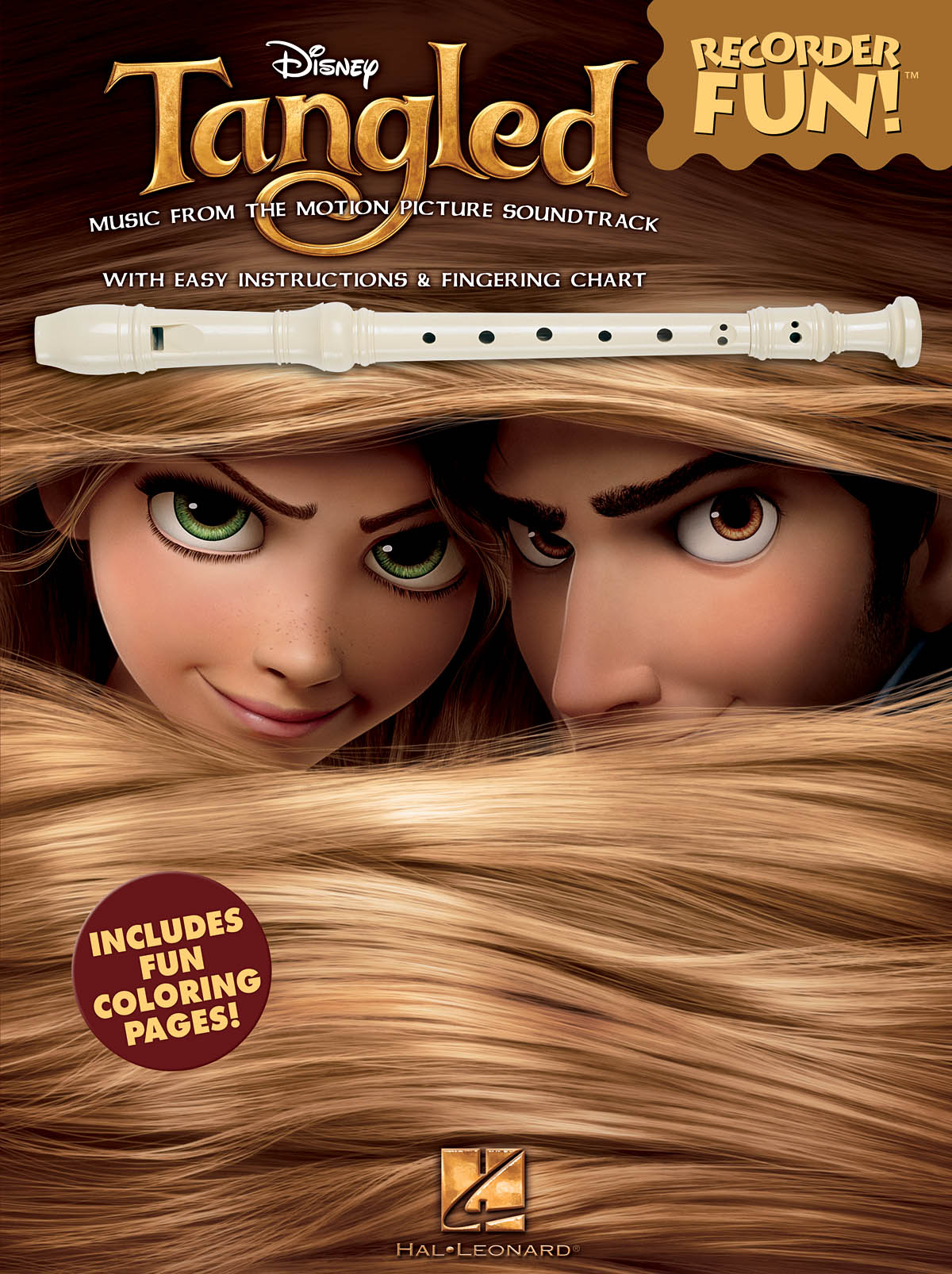 Tangled – Recorder Fun! - with Easy Instructions & Fingering Chart - noty pro zobcovou flétnu
