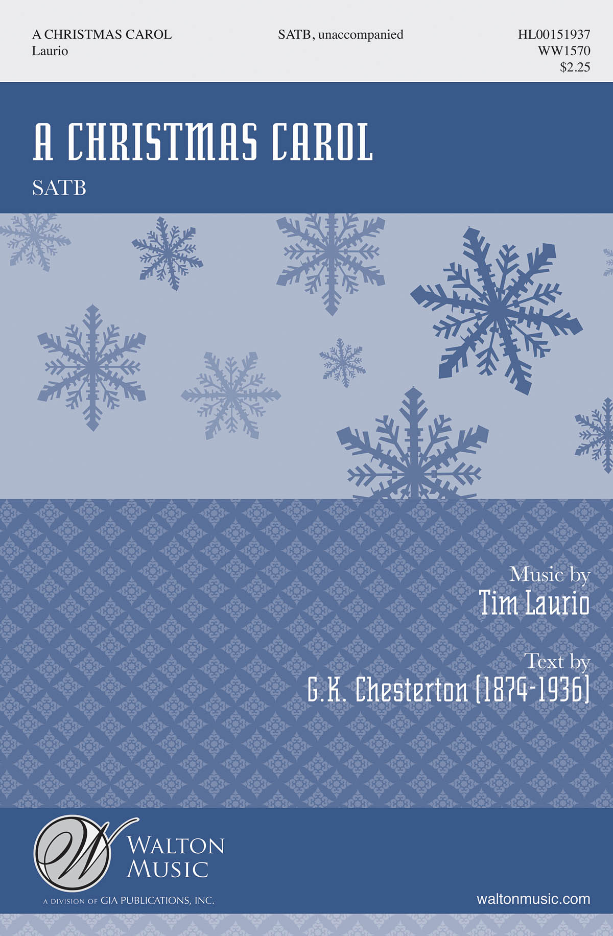 A Christmas Carol - G.K. Chesterton (1874-1936) - pro sbor SATB a Cappella