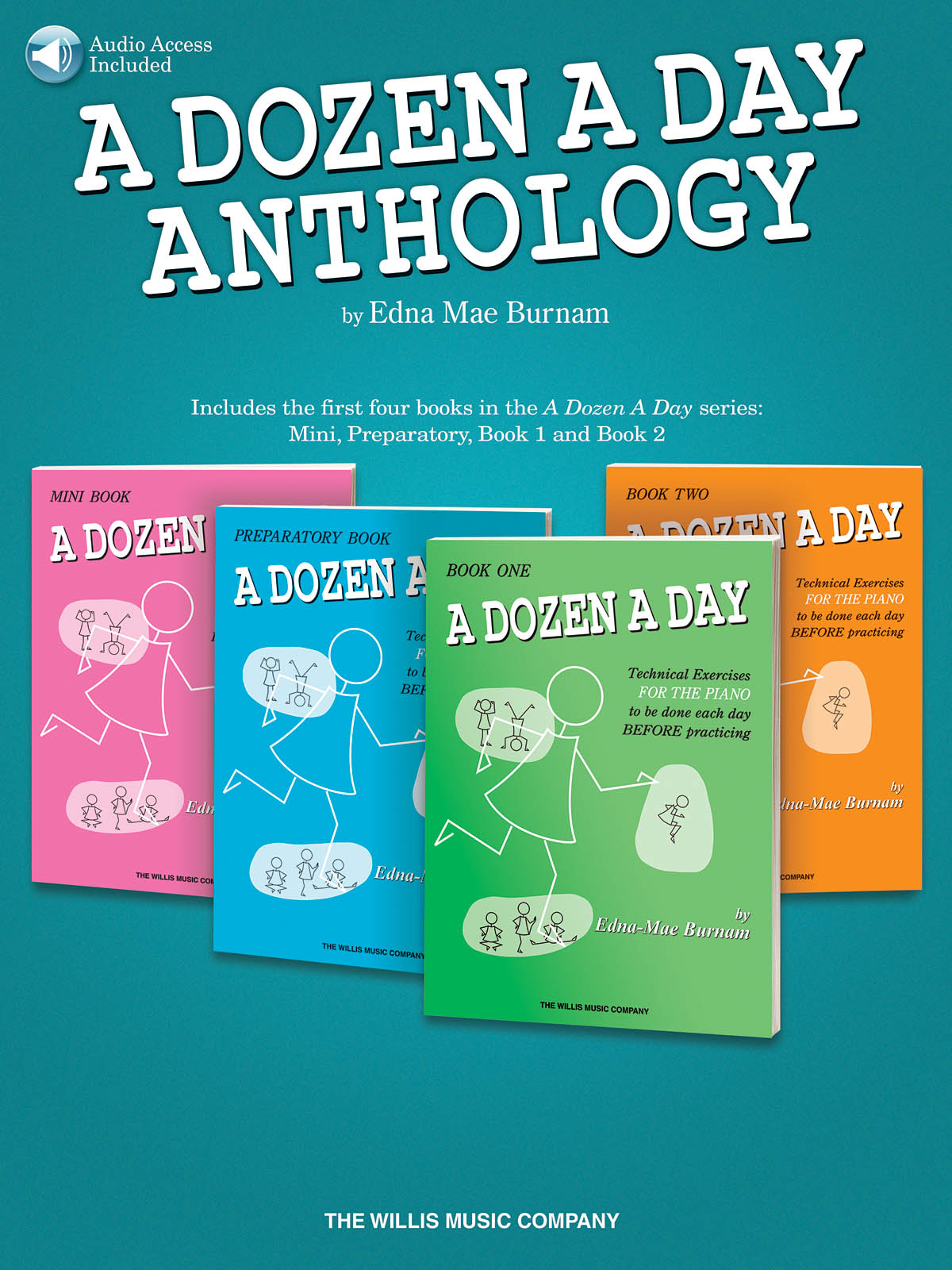 A Dozen A Day Anthology (Book/Online Audio) - pro klavír