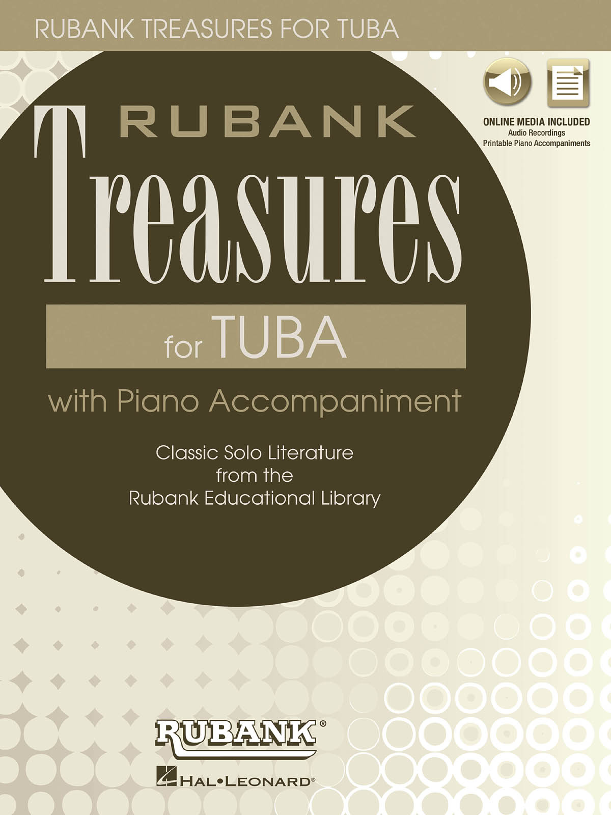 Rubank Treasures for Tuba - Book with Online Audio (stream or download) - noty pro tubu