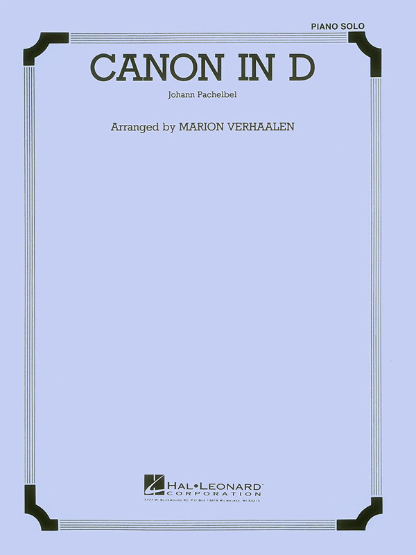Canon in D - Piano or Organ Solo - pro klavír