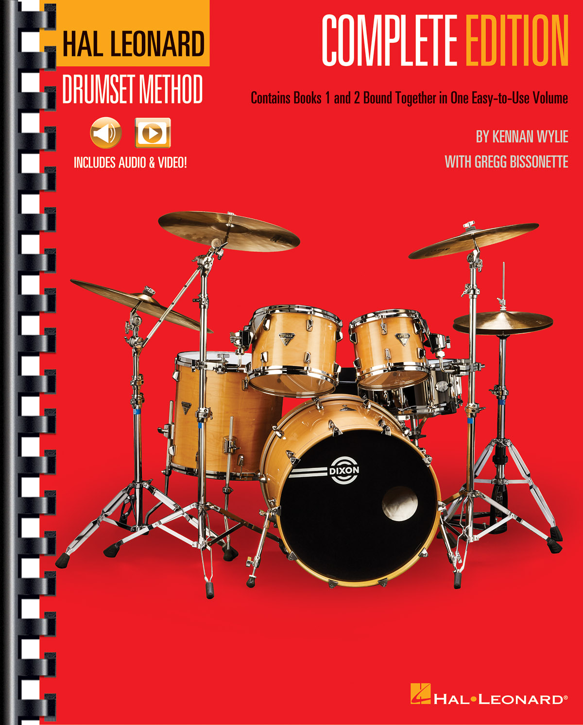 Hal Leonard Drumset Method - Complete Edition - Books 1 and 2 with Video and Audio - noty pro bicí soupravu