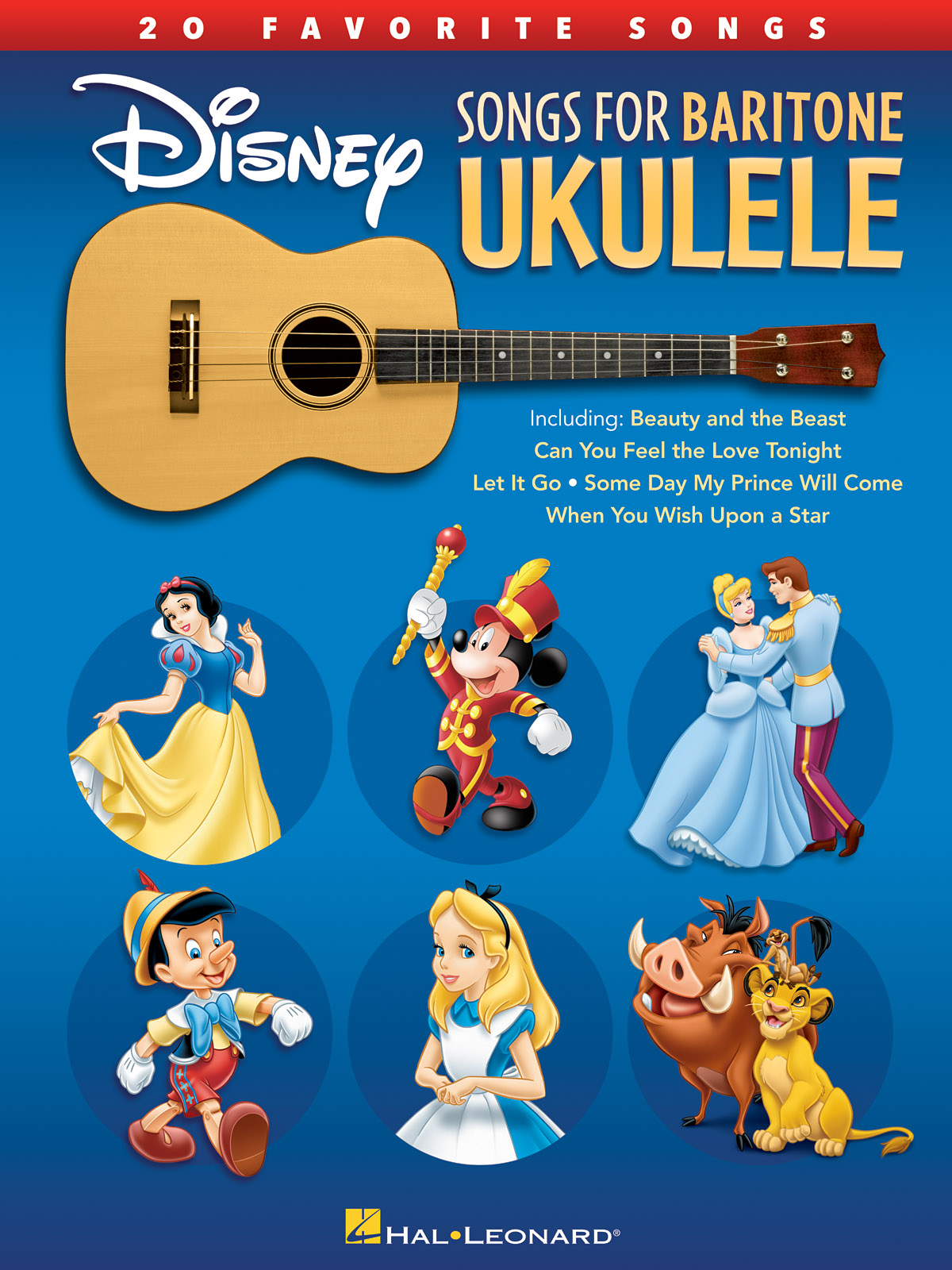 Disney Songs for Baritone Ukulele - 20 Favorite Songs - noty pro ukulele