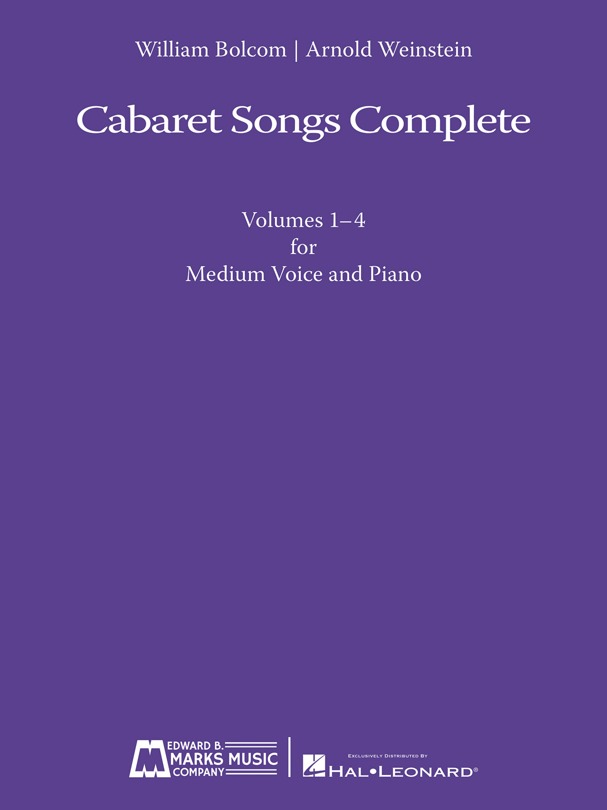 Cabaret Songs Complete Vol. 1-4 - noty pro zpěv a klavír