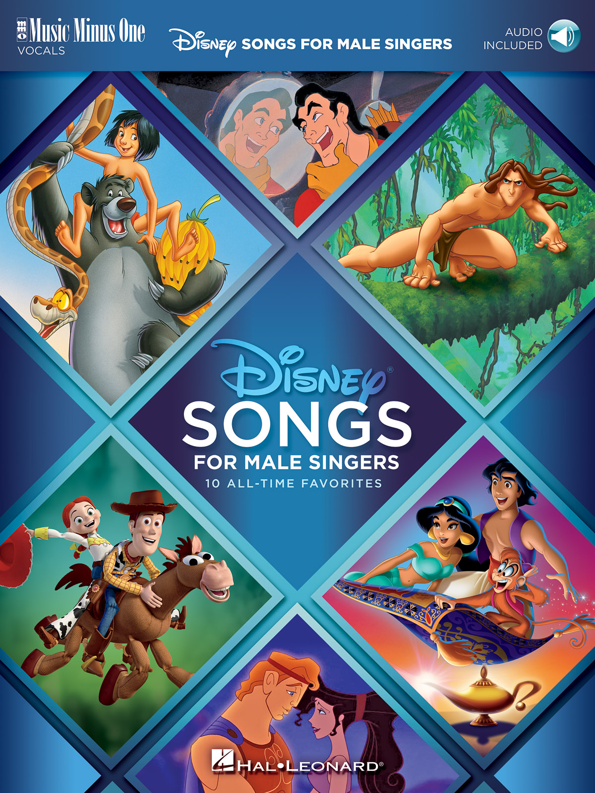 Disney Songs for Male Singers - Music Minus One Vocal - písně pro děti s doprovodem klavíru