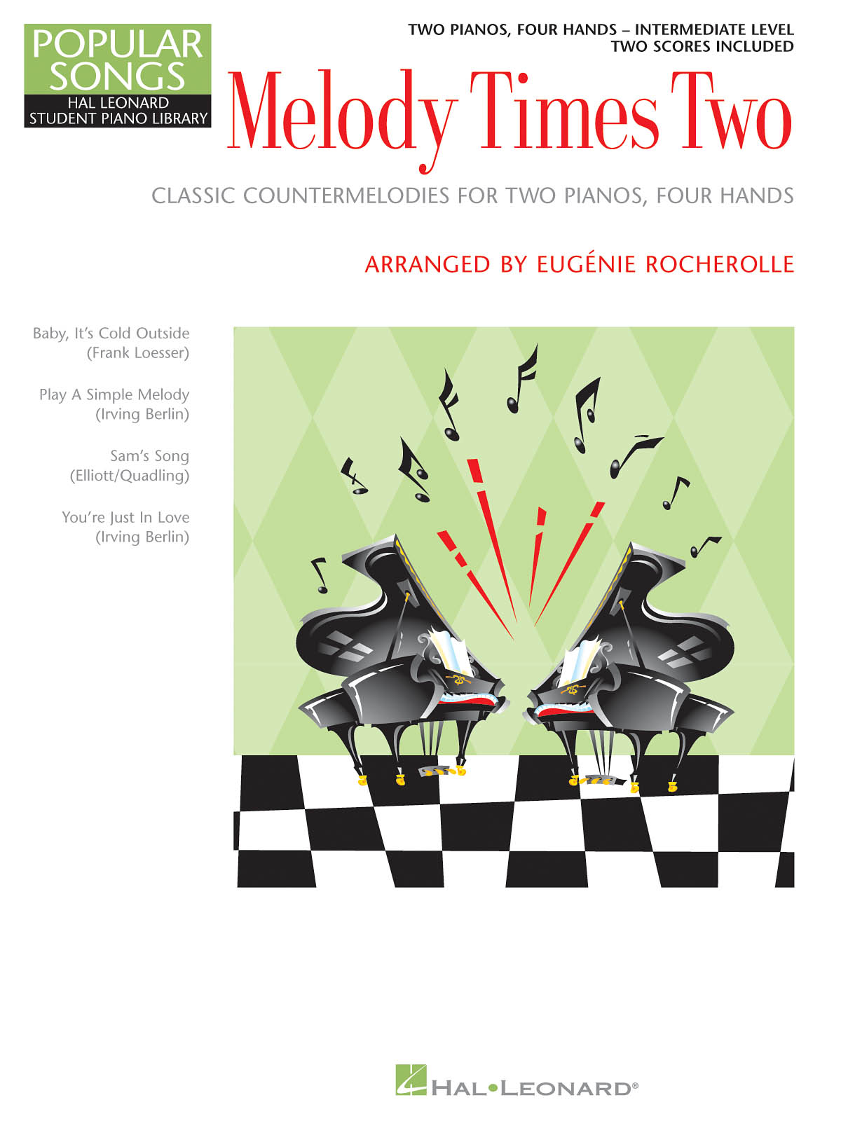 Eugenie Rocherolle - Melody Times Two - noty pro čtyřruční klavír