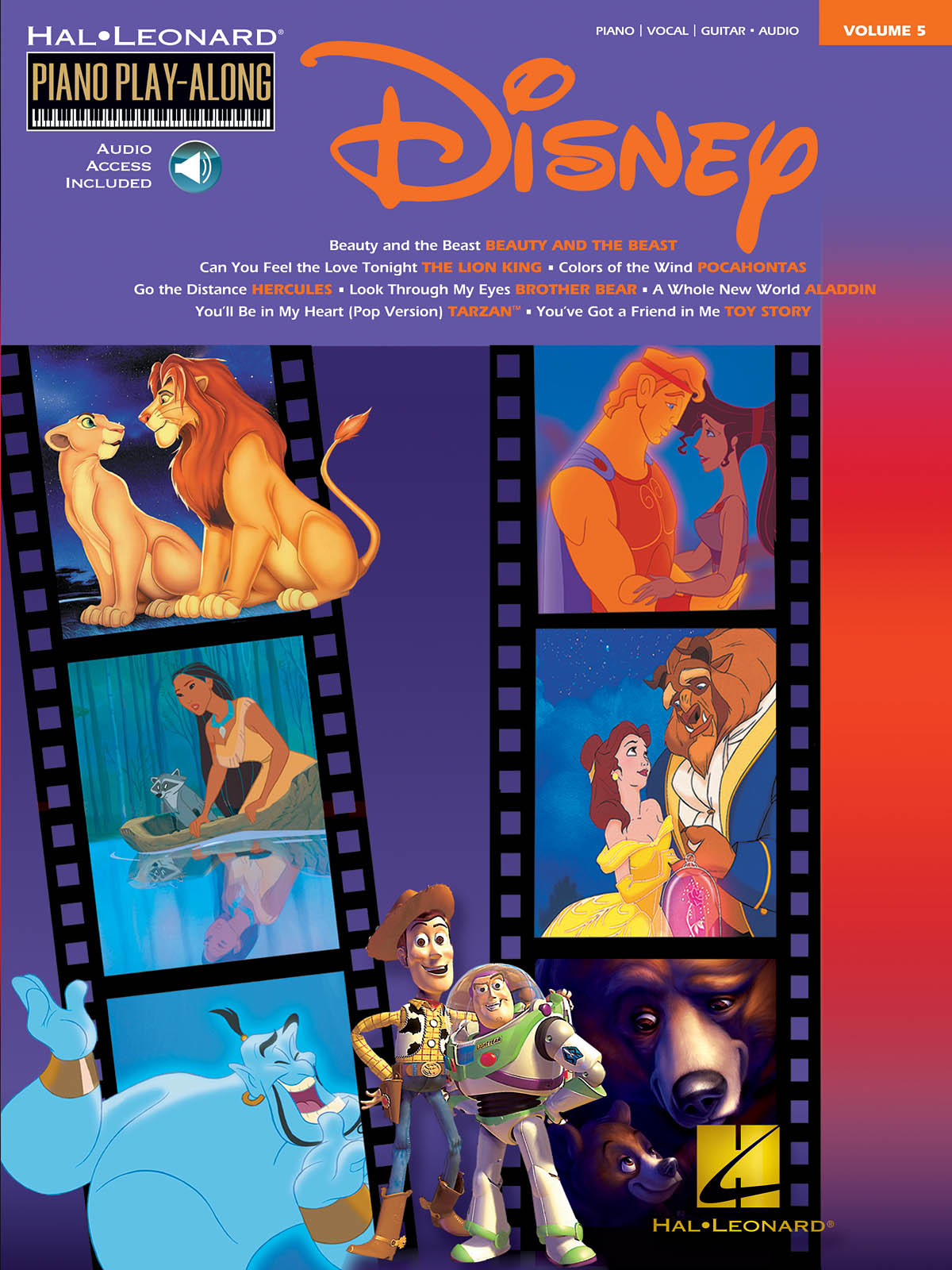 Disney - Piano Play-Along Volume 5 - noty pro děti na klavír