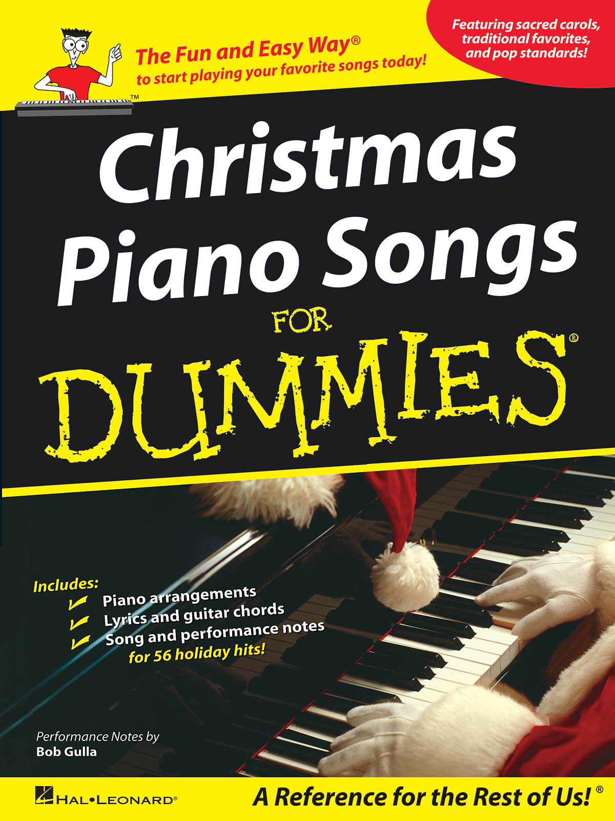 Christmas Piano Songs For Dummies - písně pro zpěv s doprovodem klavíru s akordy