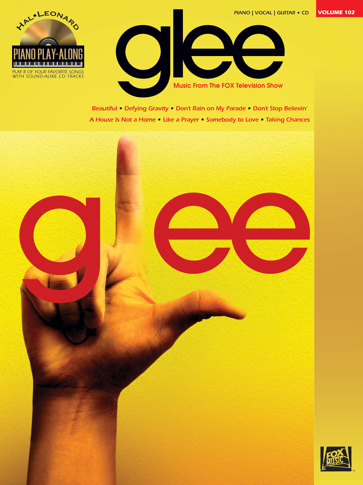 Glee - Piano Play-Along Volume 102 známé písně pro klavír