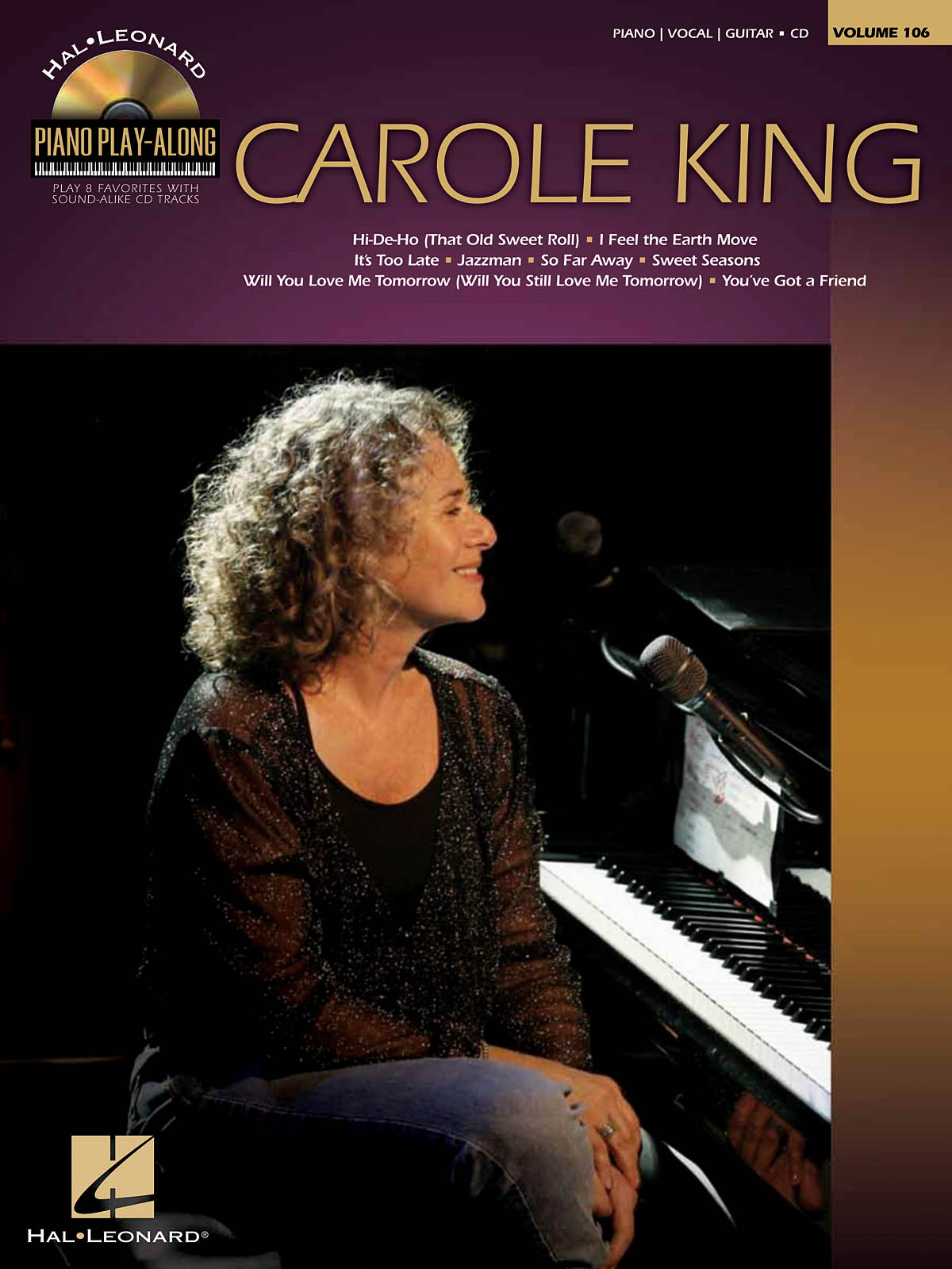 Carole King - Piano Play-Along Volume 106 známé písně pro klavír
