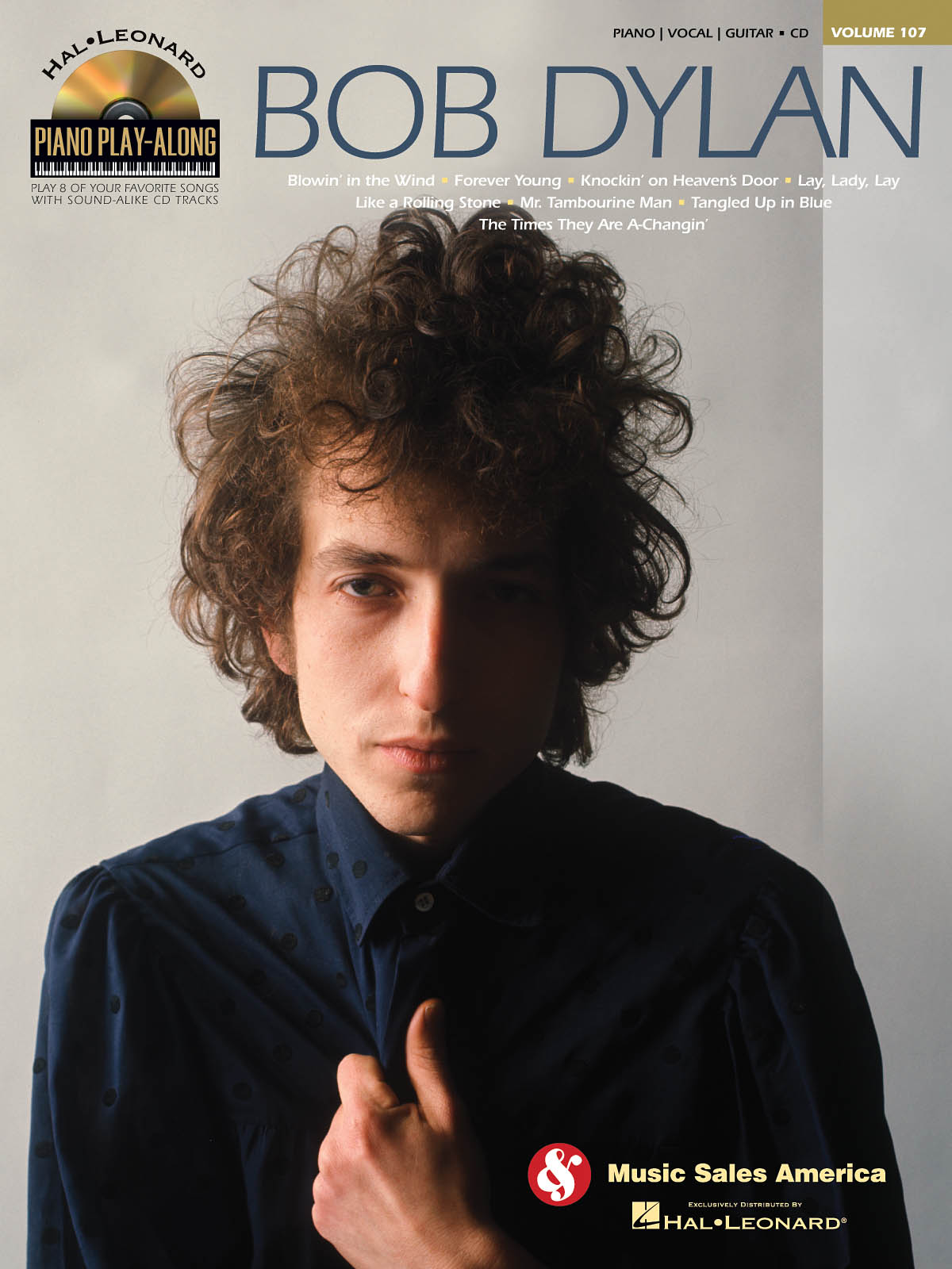 Bob Dylan - Piano Play-Along Volume 107 známé písně pro klavír