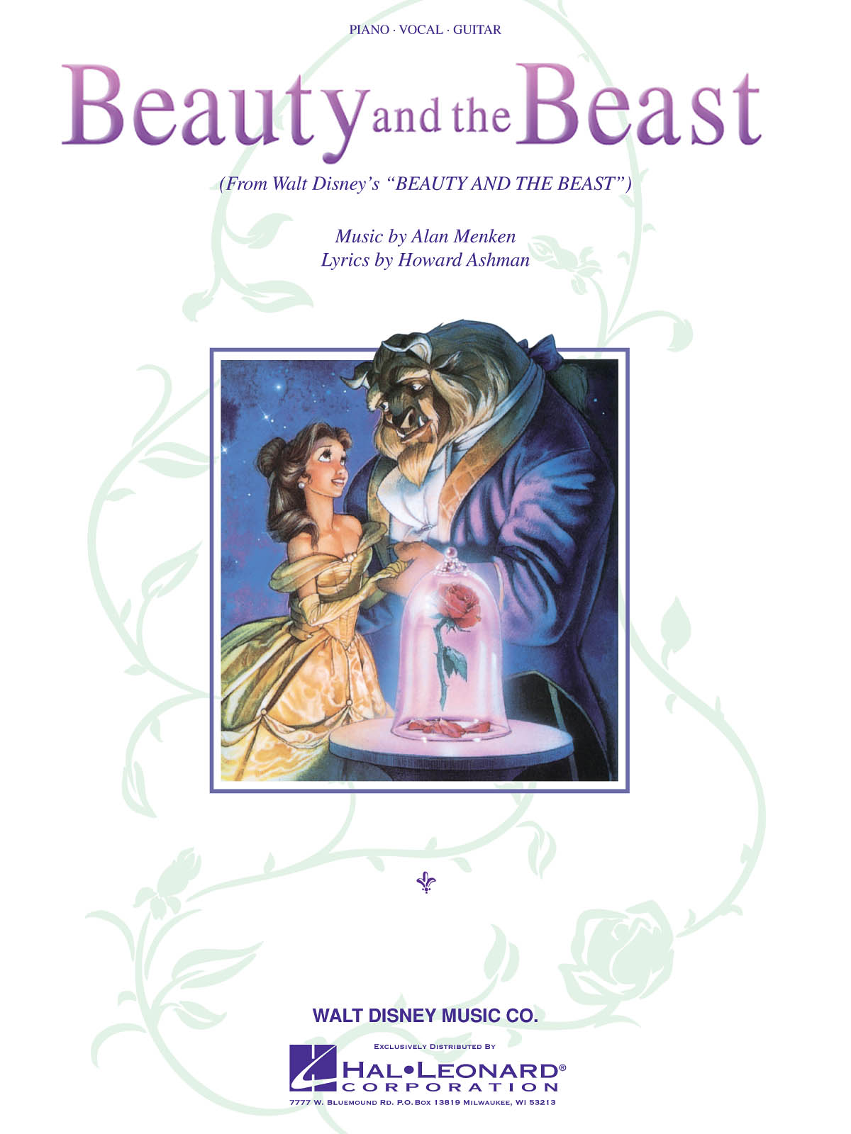 Beauty and the Beast From the Disney Movie - noty pro zpěv, klavír s akordy pro kytaru
