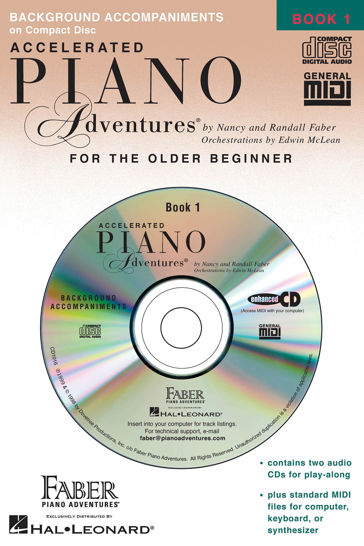 Piano Adventures for the Older Beginner Book 1 - Accompaniment CD