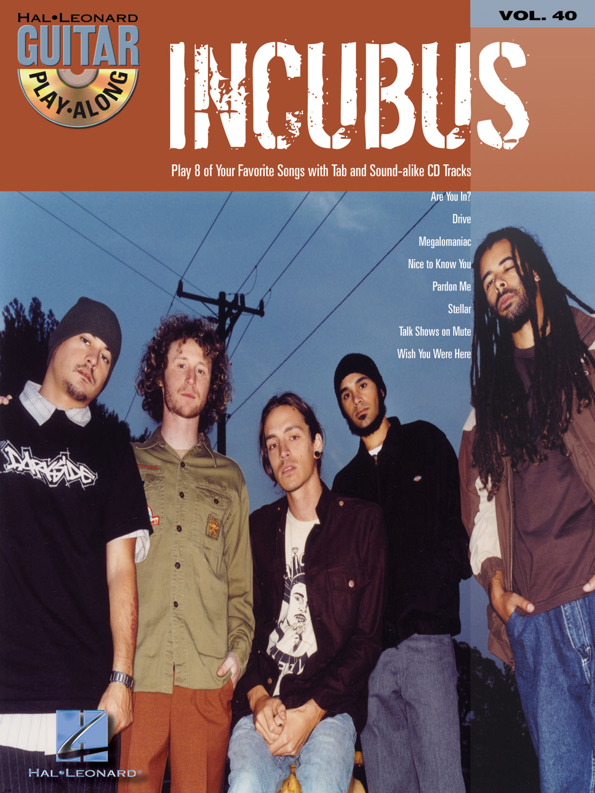 Incubus  - Guitar Play Along Volume 40  - noty na kytaru