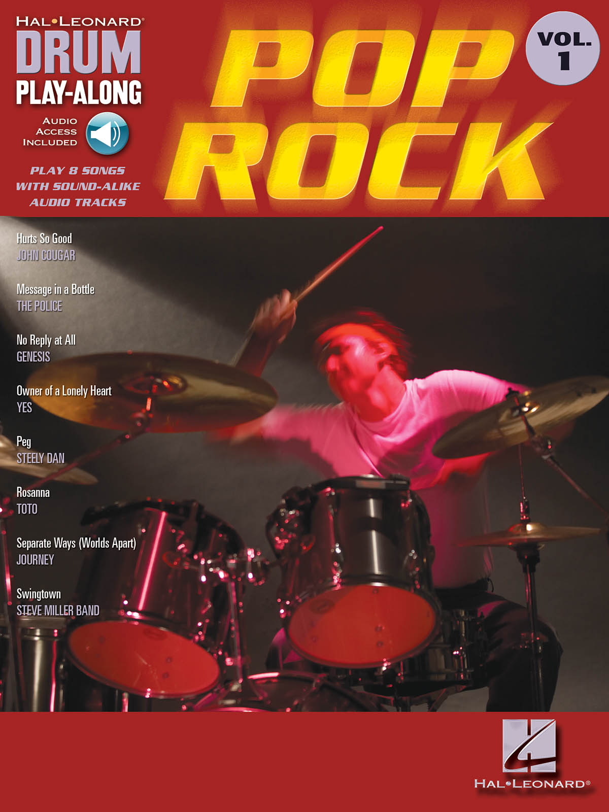 Pop/Rock - Drum Play-Along Volume 1 - noty na bicí soupravu