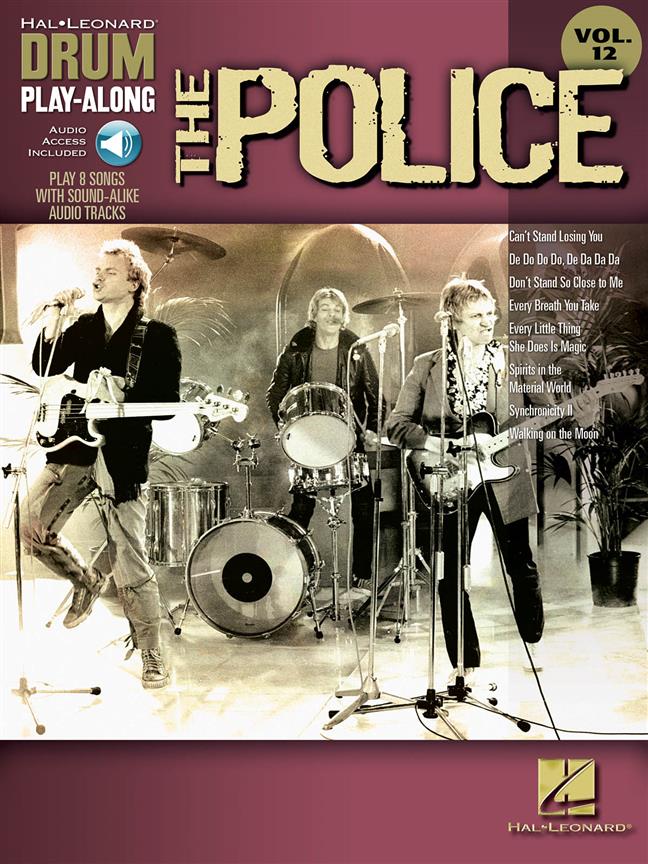 The Police - Drum Play-Along Volume 12  - noty na bicí soupravu