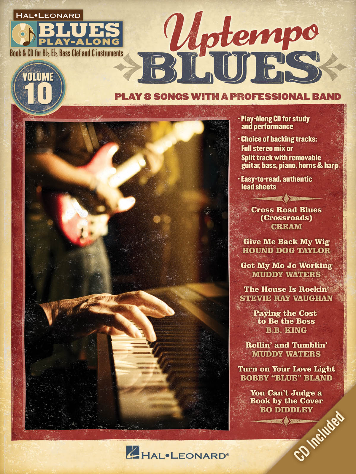 Uptempo Blues - Blues Play-Along Volume 10 - melodie s akordy pro nástroje v ladění C