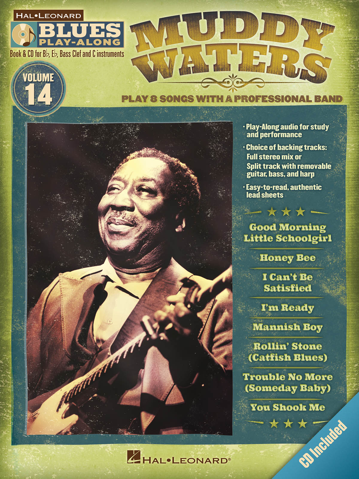 Muddy Waters - Blues Play-Along Volume 14 - melodie s akordy pro nástroje v ladění C