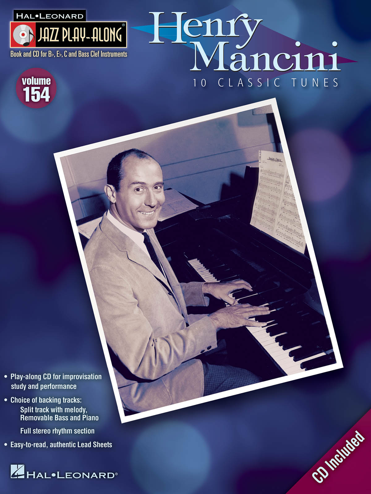 Henry Mancini - Jazz Play-Along Volume 154 - melodie s akordy pro nástroje v ladění C