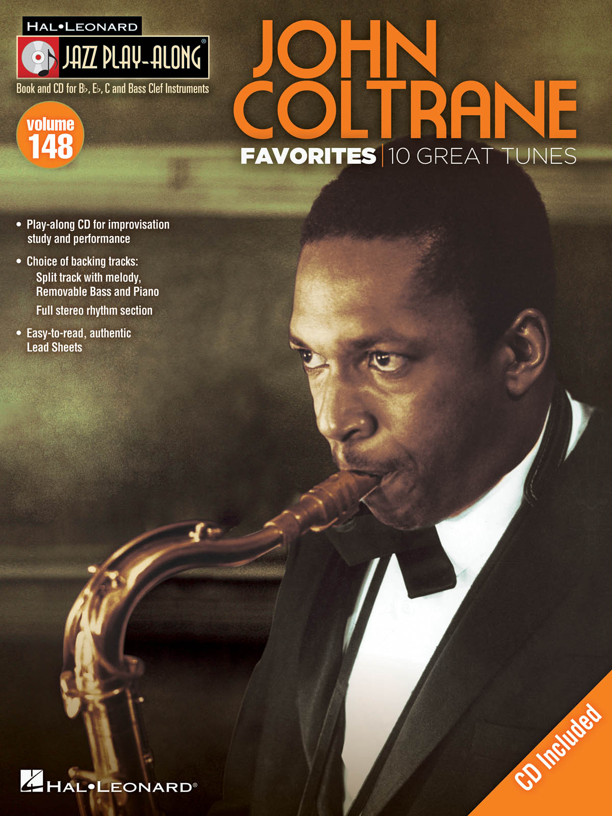 John Coltrane Favorites - Jazz Play-Along Volume 148 - melodie s akordy pro nástroje v ladění C