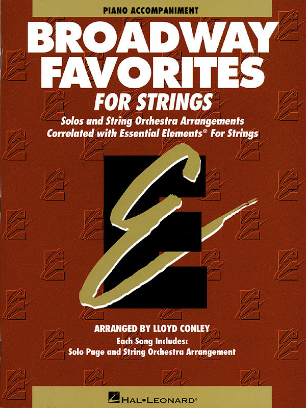 Essential Elements Broadway Favorites for Strings - doprovodný klavír