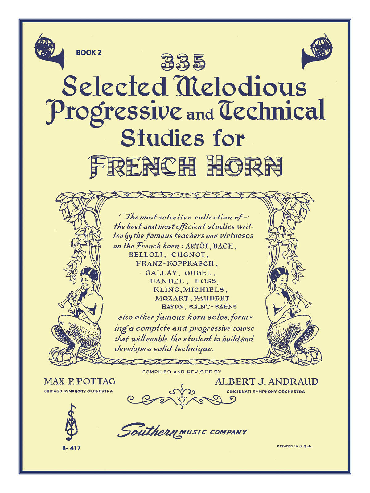 335 Selected Melodious Progressive & Technical Stu - Studies for French Horn
