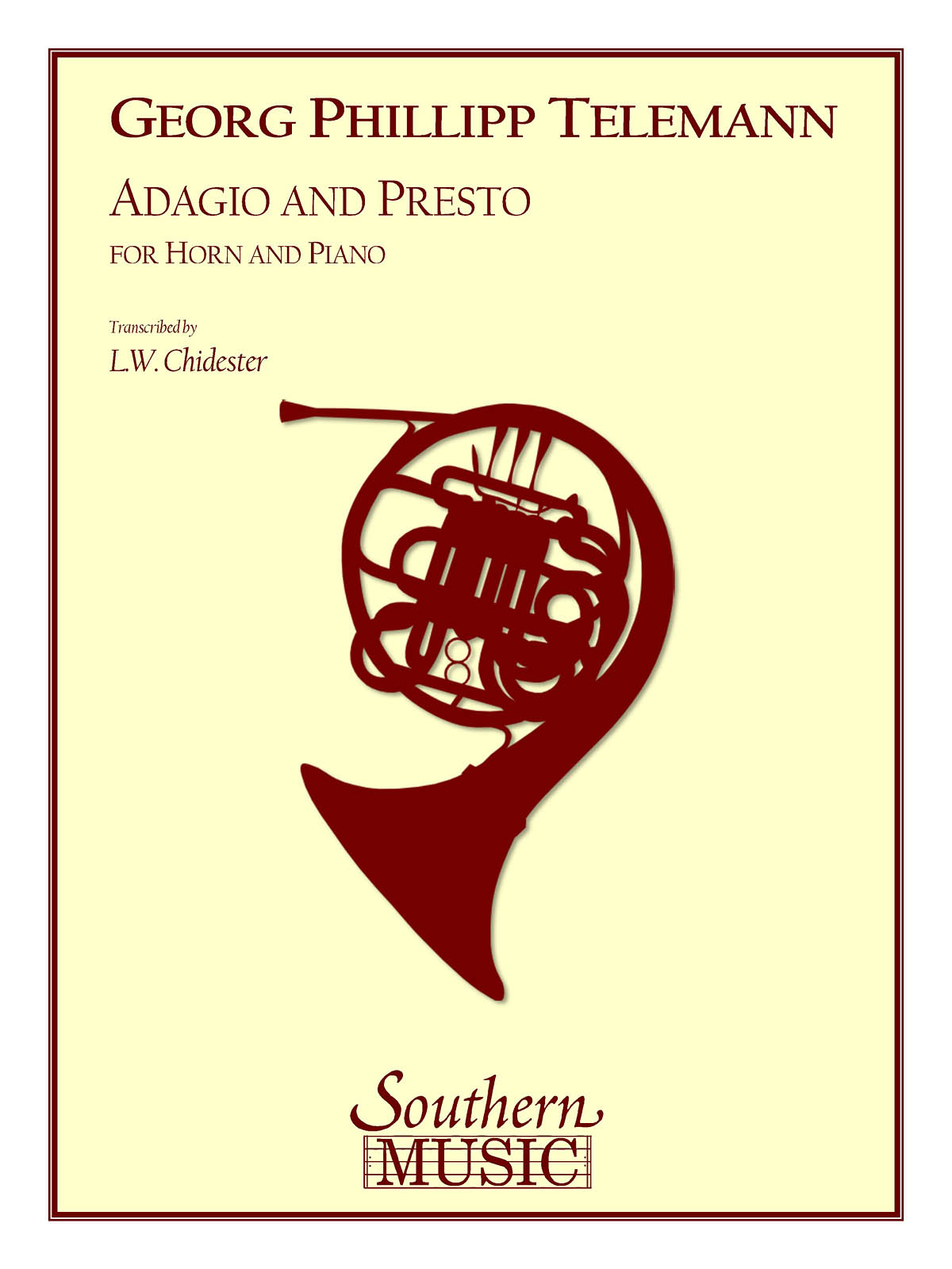 Adagio and Presto pro lesní roh a klavír od Georg Philipp Telemann
