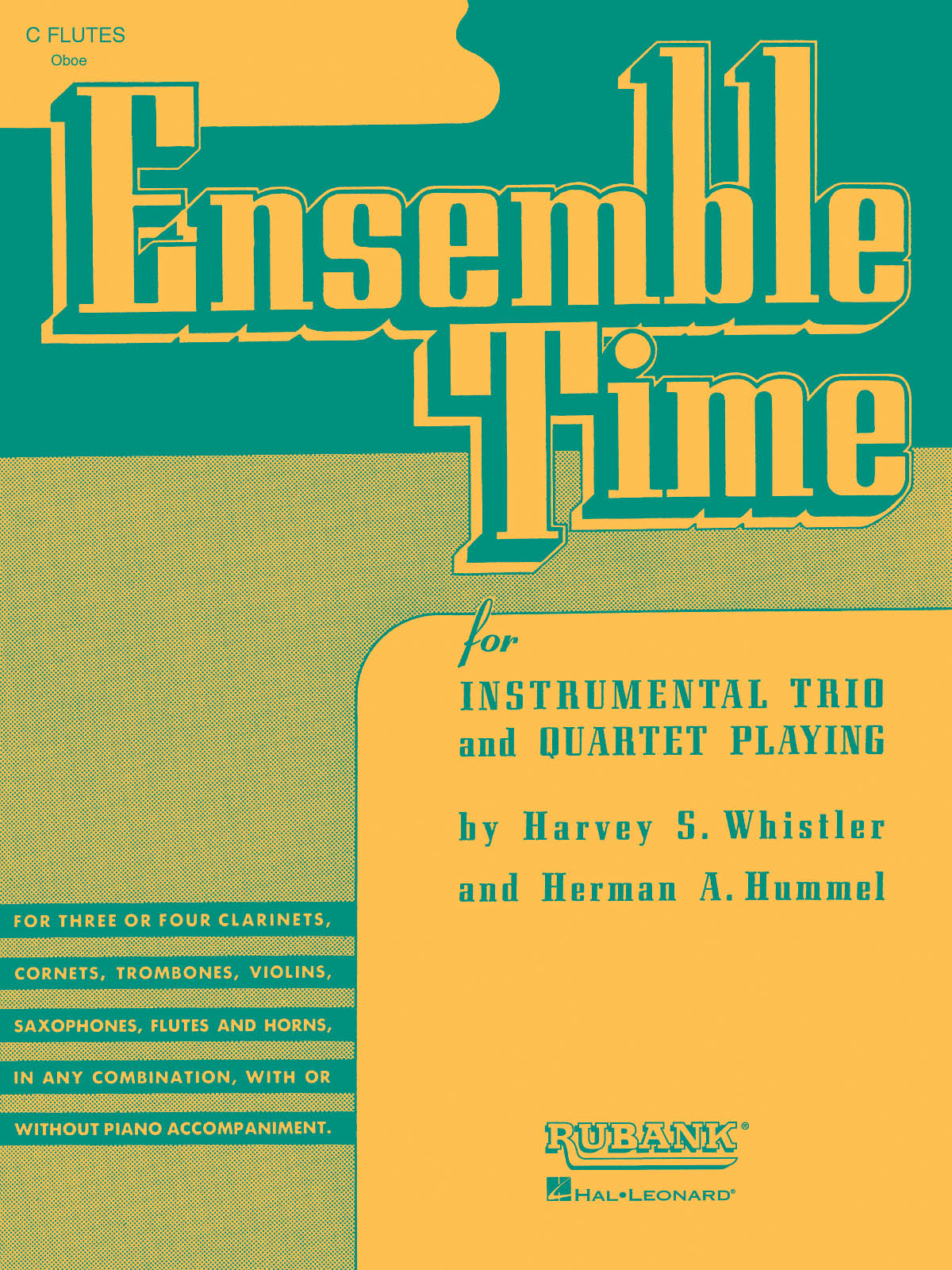 Ensemble Time - C Flutes (Oboe) - for Instrumental Trio or Quartet Playing - příčné flétna
