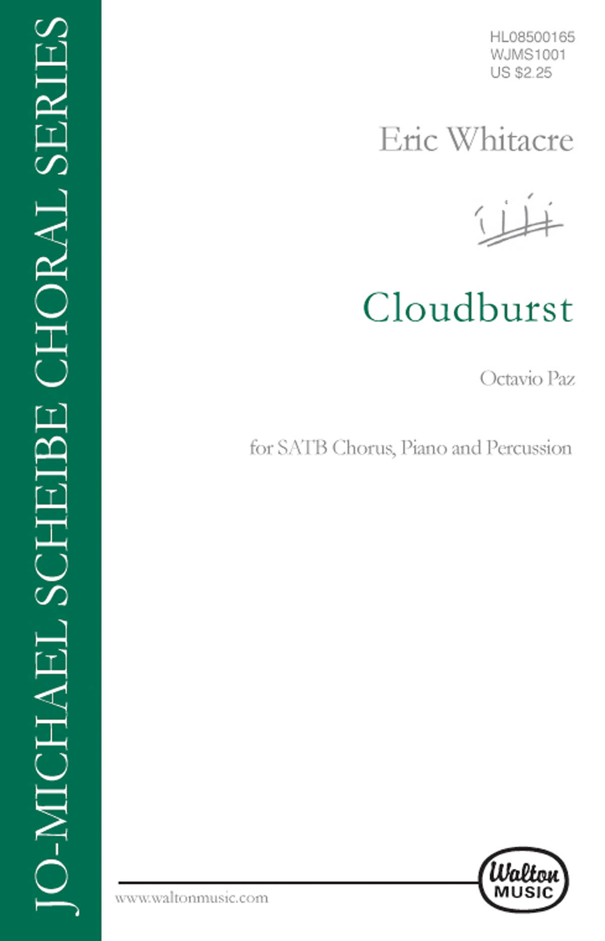 Cloudburst noty pro sbor SATB