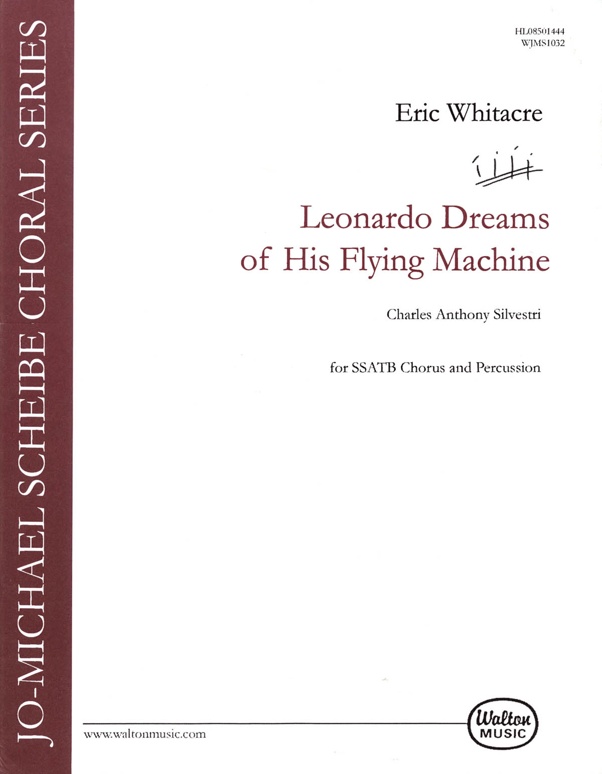 Leonardo Dreams Of His Flying Machine - for SSATB Chorus and percussion - noty pro sborové skupiny