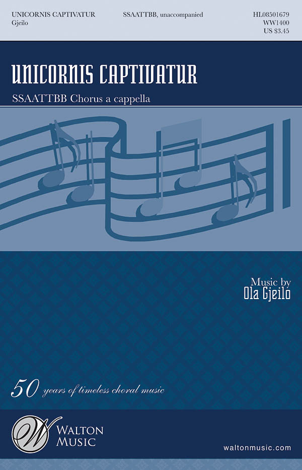 Unicornis Captivatur (SSAATTBB A Cappella) noty pro sbor SATB