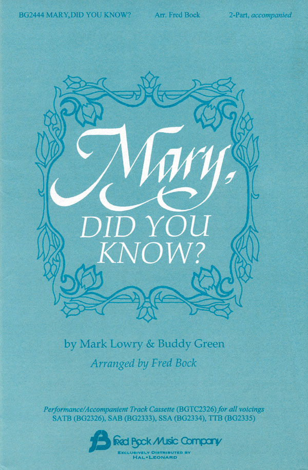Mary Did You Know? - pro sbor 2-Part