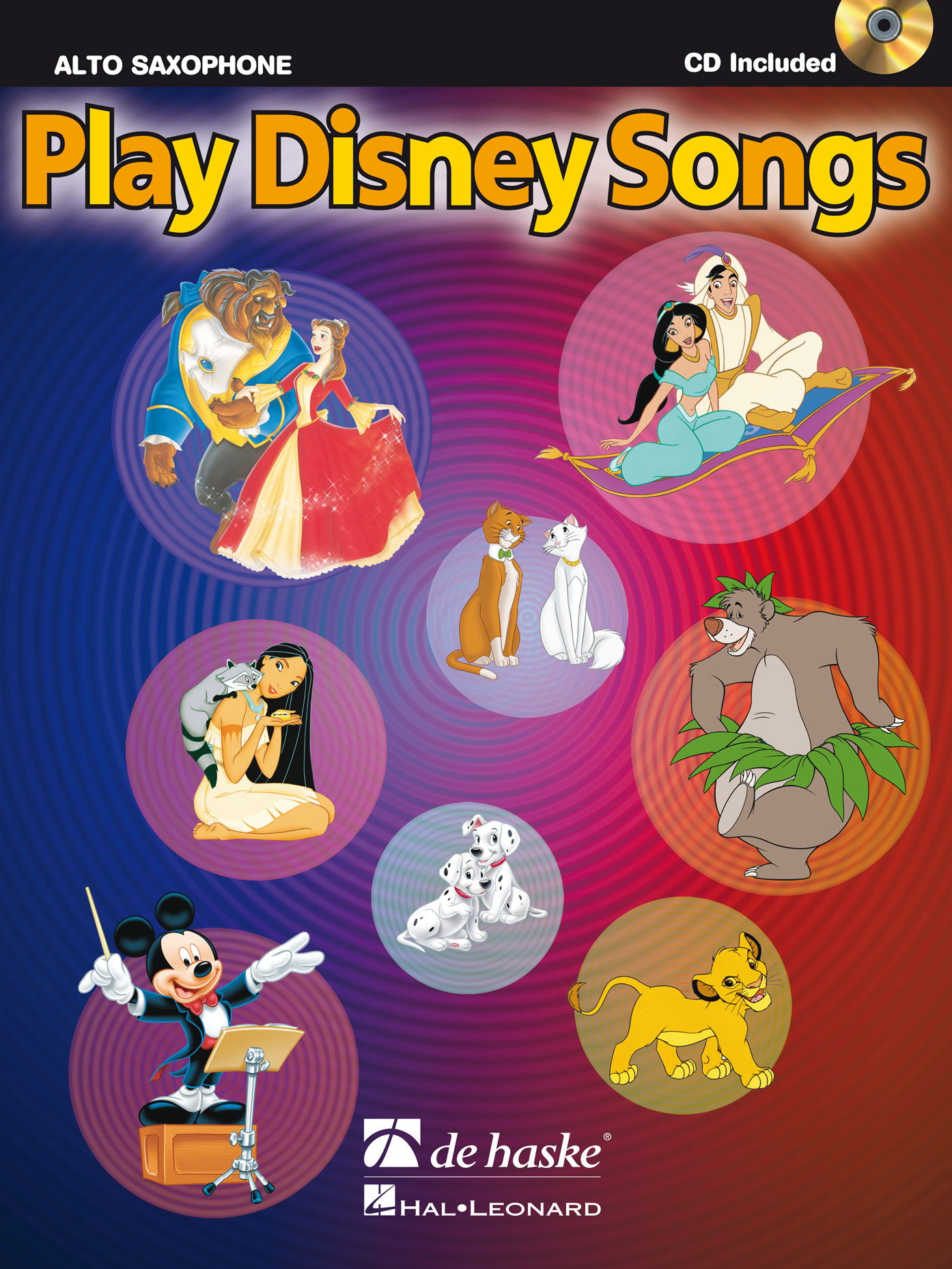 Play Disney Songs - Solo Arrangements of 12 Classic Disney Songs with CD Accompaniment - filmové melodie pro altový saxofon