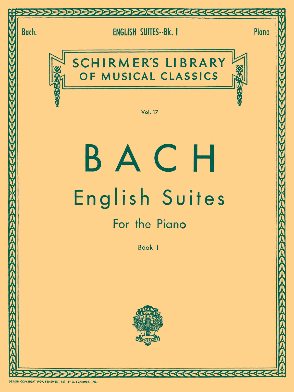 English Suites Book 1 - pro klavír