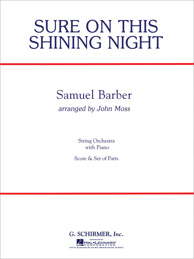 Sure on This Shining Night - Score - smyčcový orchestr