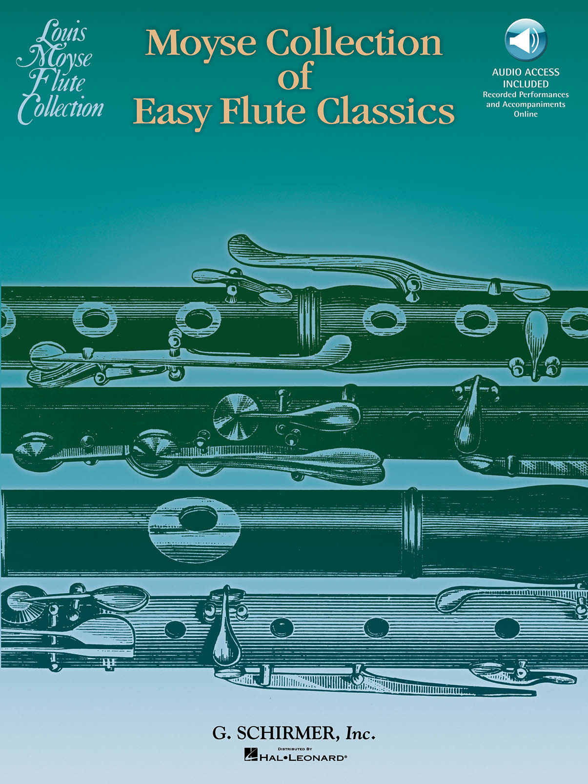 Moyse Collection of Easy Flute Classics - 20 Pieces Edited by Louis Moyse - příčná flétna a klavír