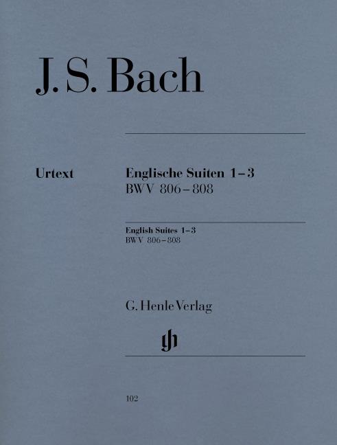 English Suites 1-3 BWV 806-808 - noty pro klavír