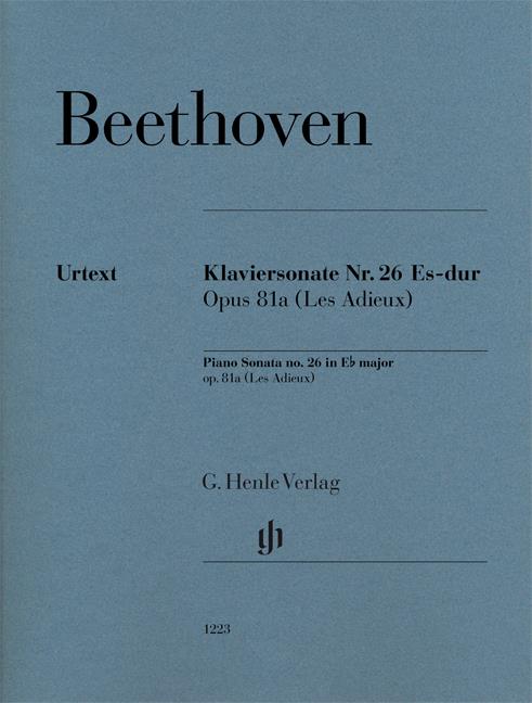 Klaviersonate Es-Dur Op. 81a - Revised edition of HN 723 pro klavír