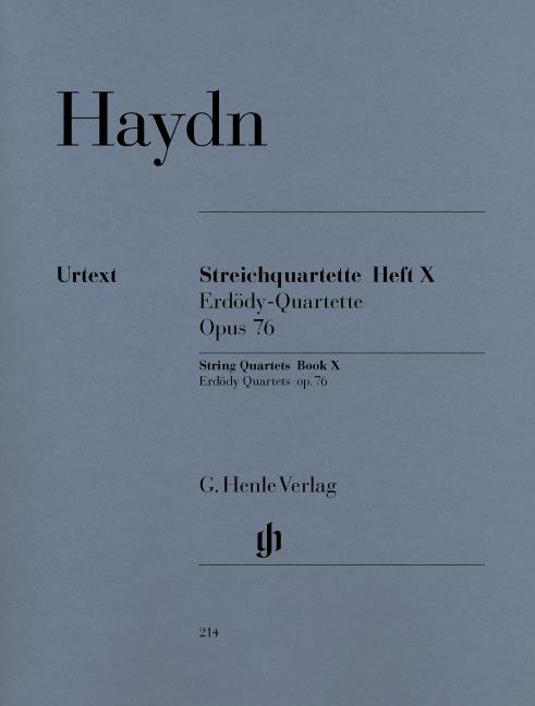 Streichquartette Heft X Erdody-Quartette Op. 76 - String Quartets Book X op. 76 Nr. 1-6