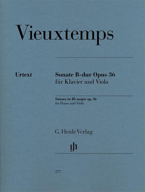 Sonate B-dur Opus 36 für Klavier und Viola - Sonata in B flat major op. 36 for Piano and Viola - viola a klavír