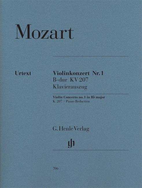 Violin Concerto No.1 B Flat K.207 - noty pro housle a klavír