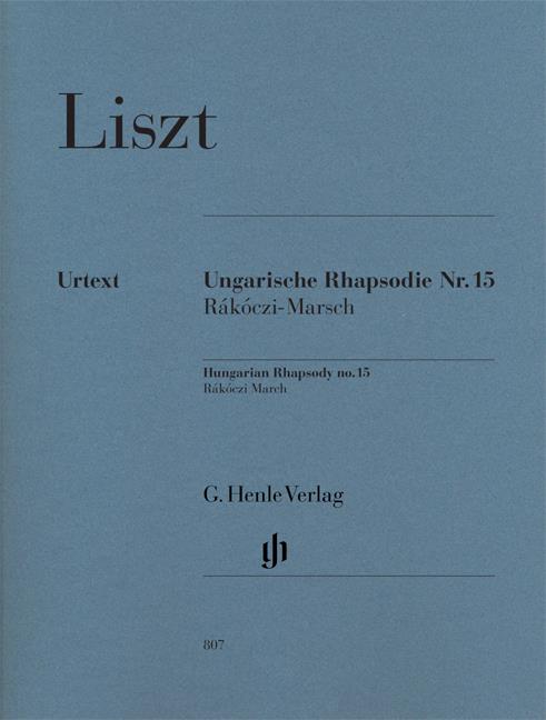 Hungarian Rhapsody No.15 - Rákóczi March - noty pro klavír