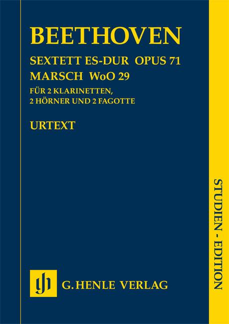 Sextett Es-dur op. 71 mit Marsch WoO 29 - Sextet in E flat major op. 71 and March WoO 29