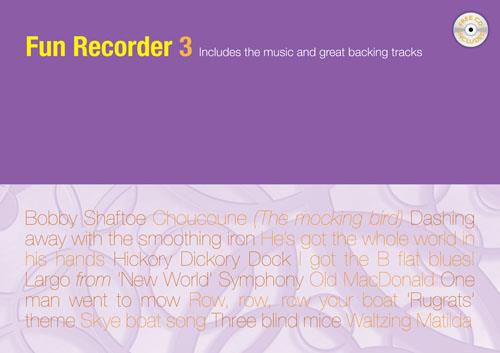 Fun Recorder 3 - Music book and backing CD - pro zobcovou flétnu