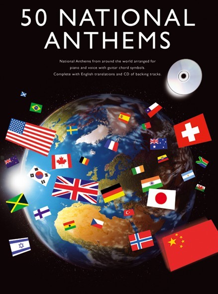 50 National Anthems - pro zpěv klavír s akordy pro kytaru