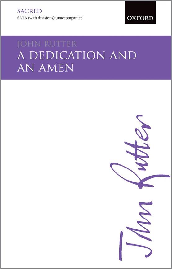 A Dedication And An Amen - smíšený sbor